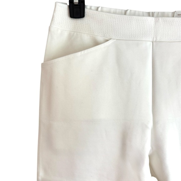 NWT Soft Surroundings White Straight Leg Pull-On Leggings Mid-Rise Pants Medium - Picture 5 of 10